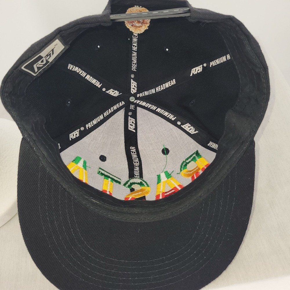 3D Embroidered Rasta Snapback‎ Hat Flat Brim - Picture 5 of 6